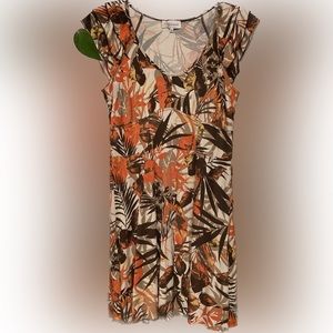 Armand Thiery - Affinities dress. Fall leaf print. Size 46 (L). Imported. EUC